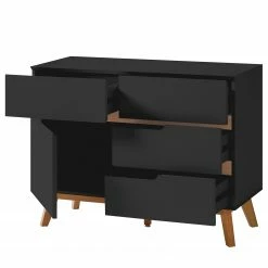 Mørteens Commode Tenabo II - Partiellement en chêne massif - Noir -loftscape Boutique 1000255146 211012 162154000039 DETAILS P000000001000255146