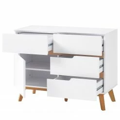 Mørteens Commode Tenabo II - Partiellement en chêne massif - Blanc -loftscape Boutique 1000255156 211012 16215400045 DETAILS P000000001000255156
