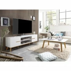 Mørteens Table basse Tenabo - Partiellement en chêne massif - Chêne / Blanc -loftscape Boutique 1000255157 211012 16215400038 MOOD DETAILS P000000001000255157 mood