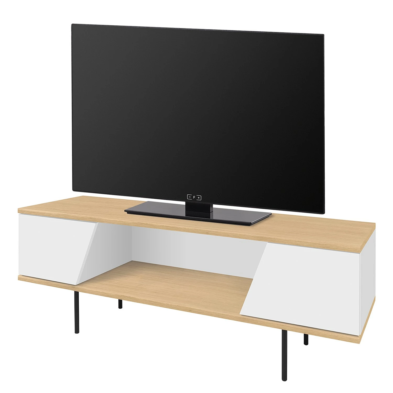 Temahome Meuble TV Dixie - Chêne / Blanc 3 Temahome Meuble TV Dixie - Chêne / Blanc