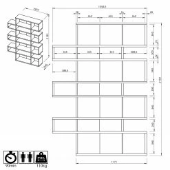 Temahome Étagère London III - Chêne / Noir -loftscape Boutique 1000255258 210324 15033600329 SKETCH DETAILS P000000001000255258 sketch