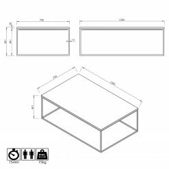 Temahome Table basse Gleam I - Marbre / Métal - Vert / Chrome - Largeur : 120 cm -loftscape Boutique 1000255263 210324 15033700368 SKETCH DETAILS P000000001000255263 sketch