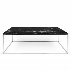 Temahome Table basse Gleam I - Marbre / Métal - Noir / Chrome - Largeur : 120 cm -loftscape Boutique 1000255277 210324 15033800448 DETAILS P000000001000255277