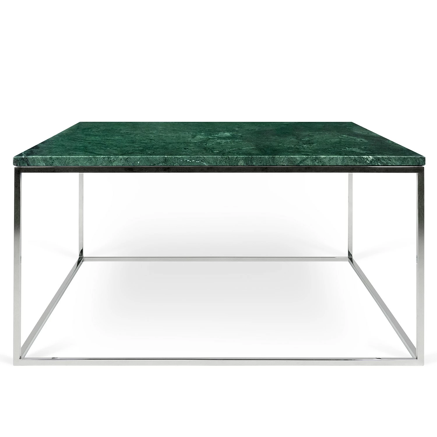 Temahome Table basse Gleam I - Marbre / Métal - Vert / Chrome - Largeur : 75 cm 6 Temahome Table basse Gleam I - Marbre / Métal - Vert / Chrome - Largeur : 75 cm – Image 4