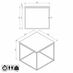 Temahome Table basse Gleam IV - Placage en bois véritable / Métal - Chêne 9 Temahome Table basse Gleam IV - Placage en bois véritable / Métal - Chêne -loftscape Boutique 1000255284 210324 15033800497 SKETCH DETAILS P000000001000255284 sketch
