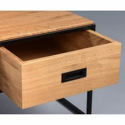 Red Living Table basse Manvieux - Chêne sauvage massif / Métal - Chêne sauvage / Noir -loftscape Boutique 1000255941 210407 14333300015 DETAILS P000000001000255941