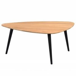 Naturoo Table basse Le Verdier II - Chêne sauvage / Hêtre massif - Chêne sauvage / Noir