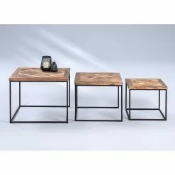 Red Living Tables gigognes Le Meux II (lot de 3) - Bois recyclé massif / Métal - Marron / Noir 12 Red Living Tables gigognes Le Meux II (lot de 3) - Bois recyclé massif / Métal - Marron / Noir -loftscape Boutique 1000255950 210719 17515600002 DETAILS P000000001000255950