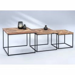 Red Living Tables gigognes Le Meux II (lot de 3) - Bois recyclé massif / Métal - Marron / Noir 13 Red Living Tables gigognes Le Meux II (lot de 3) - Bois recyclé massif / Métal - Marron / Noir -loftscape Boutique 1000255950 210719 17515600004 DETAILS P000000001000255950