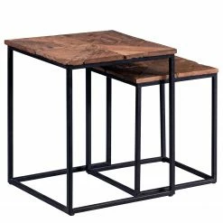 Red Living Tables gigognes Le Meux I (lot de 2) - Bois recyclé massif / Métal - Marron / Noir 9 Red Living Tables gigognes Le Meux I (lot de 2) - Bois recyclé massif / Métal - Marron / Noir -loftscape Boutique 1000255956 210719 17515600006 DETAILS P000000001000255956