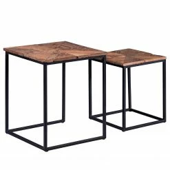 Red Living Tables gigognes Le Meux I (lot de 2) - Bois recyclé massif / Métal - Marron / Noir 10 Red Living Tables gigognes Le Meux I (lot de 2) - Bois recyclé massif / Métal - Marron / Noir -loftscape Boutique 1000255956 210719 17515700007 DETAILS P000000001000255956