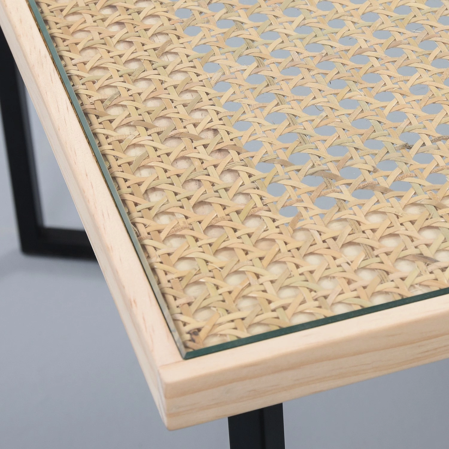 Loftscape Table basse Boissay - Cannage / Métal - Pin / Noir 6 Loftscape Table basse Boissay - Cannage / Métal - Pin / Noir – Image 4