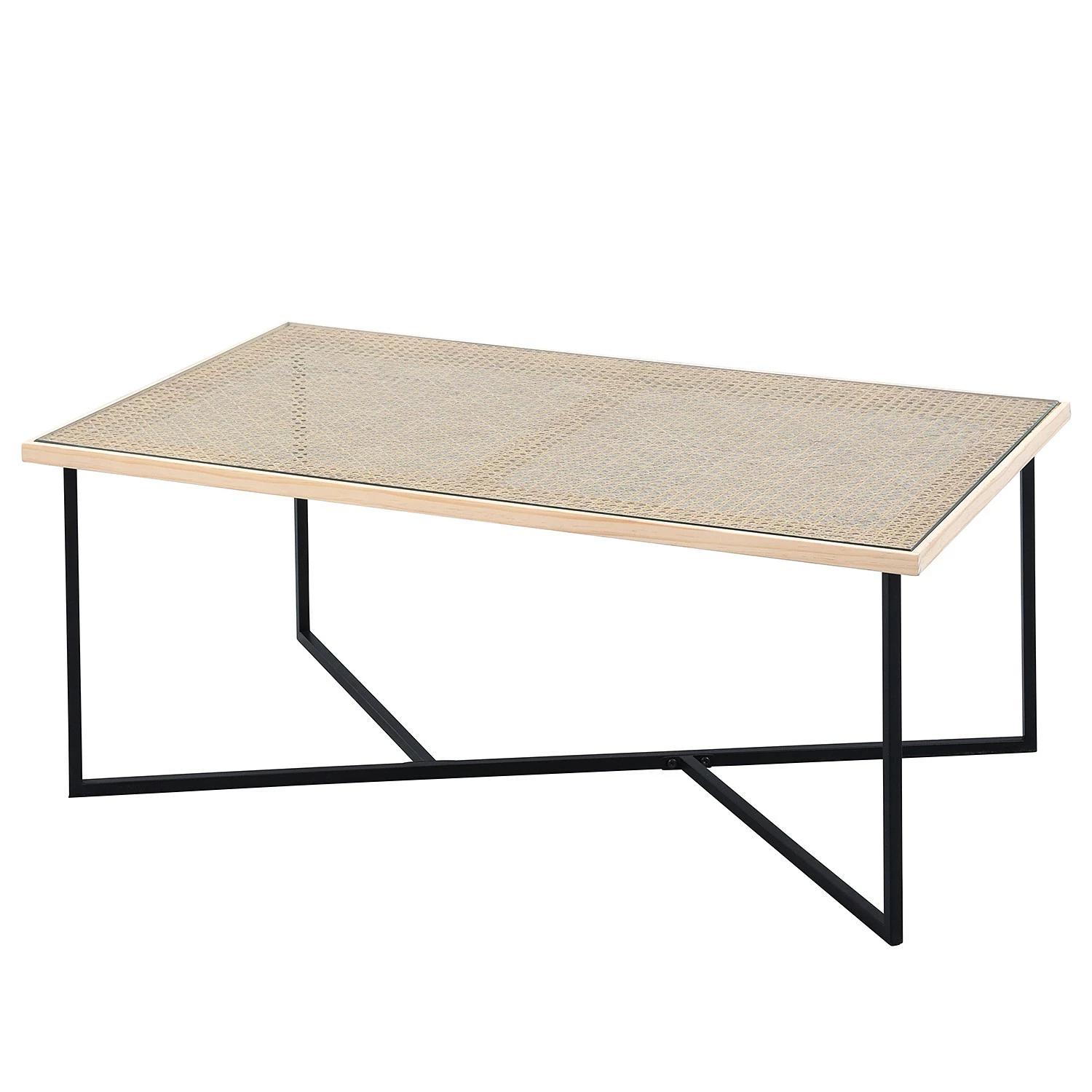 Loftscape Table basse Boissay - Cannage / Métal - Pin / Noir 3 Loftscape Table basse Boissay - Cannage / Métal - Pin / Noir