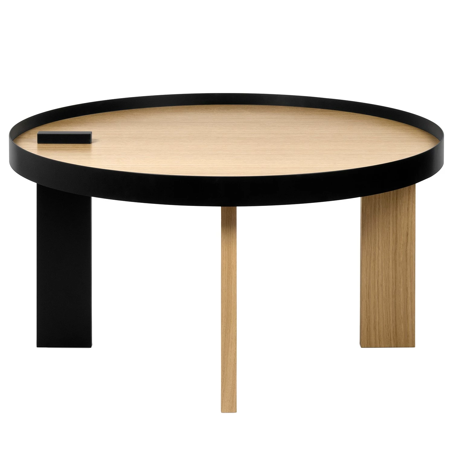 Temahome Table basse Bruno - Placage en bois véritable / Métal -Chêne / Noir 9 Temahome Table basse Bruno - Placage en bois véritable / Métal -Chêne / Noir – Image 7