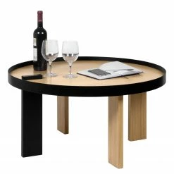 Temahome Table basse Bruno - Placage en bois véritable / Métal -Chêne / Noir 20 Temahome Table basse Bruno - Placage en bois véritable / Métal -Chêne / Noir -loftscape Boutique 1000255969 210331 14445800025 DETAILS P000000001000255969