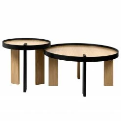 Temahome Table basse Bruno - Placage en bois véritable / Métal -Chêne / Noir 21 Temahome Table basse Bruno - Placage en bois véritable / Métal -Chêne / Noir -loftscape Boutique 1000255969 210331 14445900026 DETAILS P000000001000255969