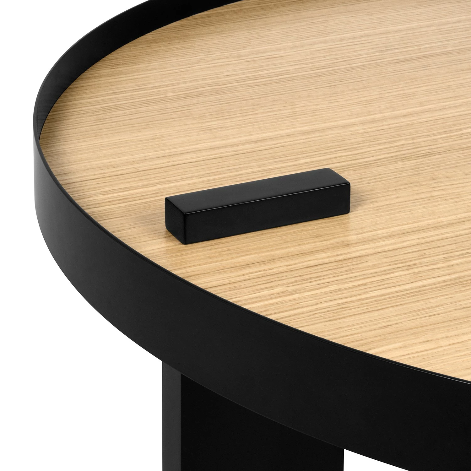 Temahome Table basse Bruno - Placage en bois véritable / Métal -Chêne / Noir 12 Temahome Table basse Bruno - Placage en bois véritable / Métal -Chêne / Noir – Image 10