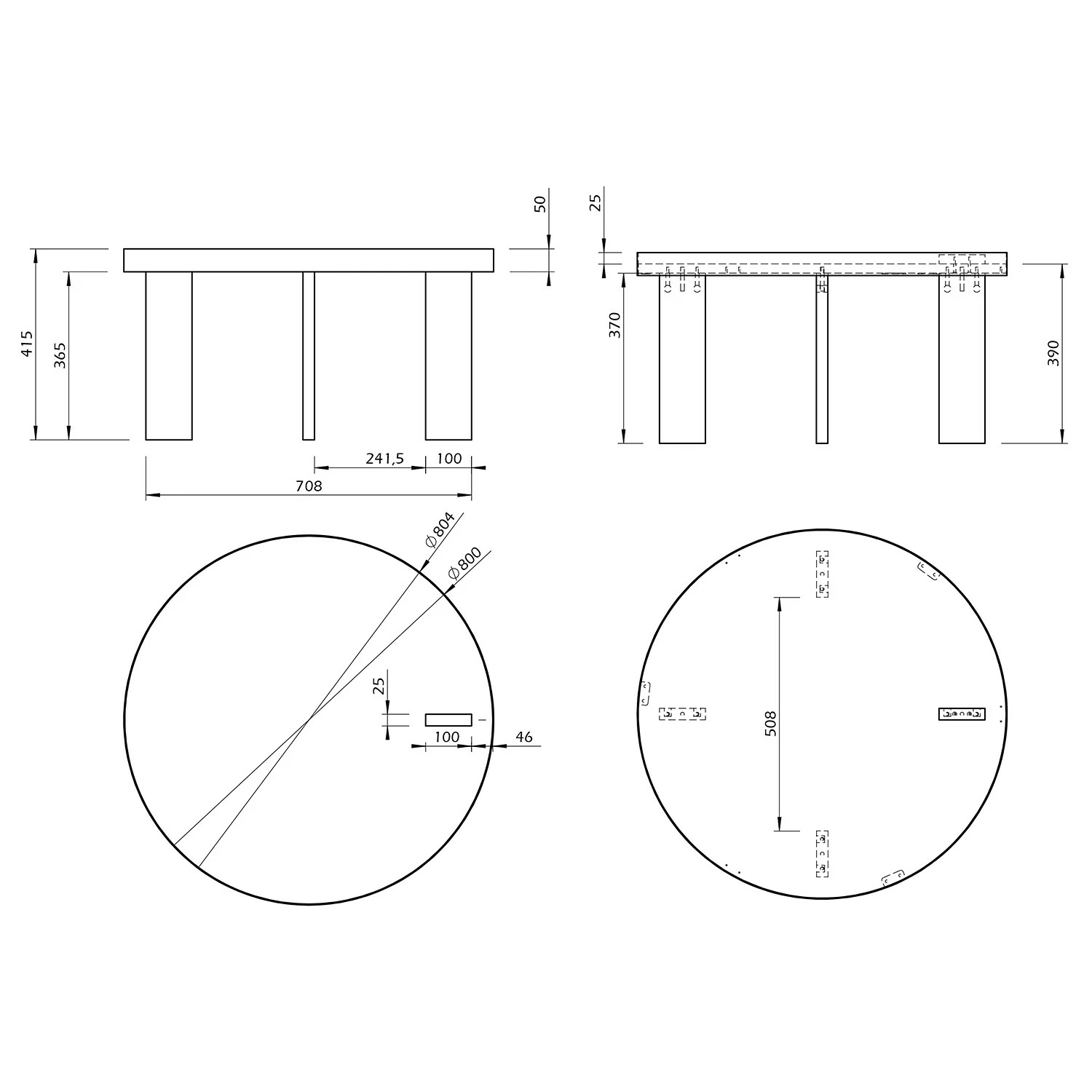 Temahome Table basse Bruno - Placage en bois véritable / Métal -Chêne / Noir 13 Temahome Table basse Bruno - Placage en bois véritable / Métal -Chêne / Noir – Image 11
