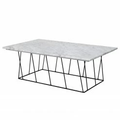 Temahome Table basse Helix - Marbre / Métal - Blanc