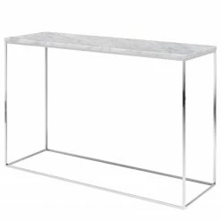 Temahome Console Gleam - Blanc / Chrome