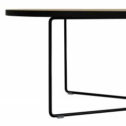 Temahome Table basse Oval - Placage en bois véritable / Métal - Chêne clair -loftscape Boutique 1000256007 210331 14505000269 DETAILS P000000001000256007