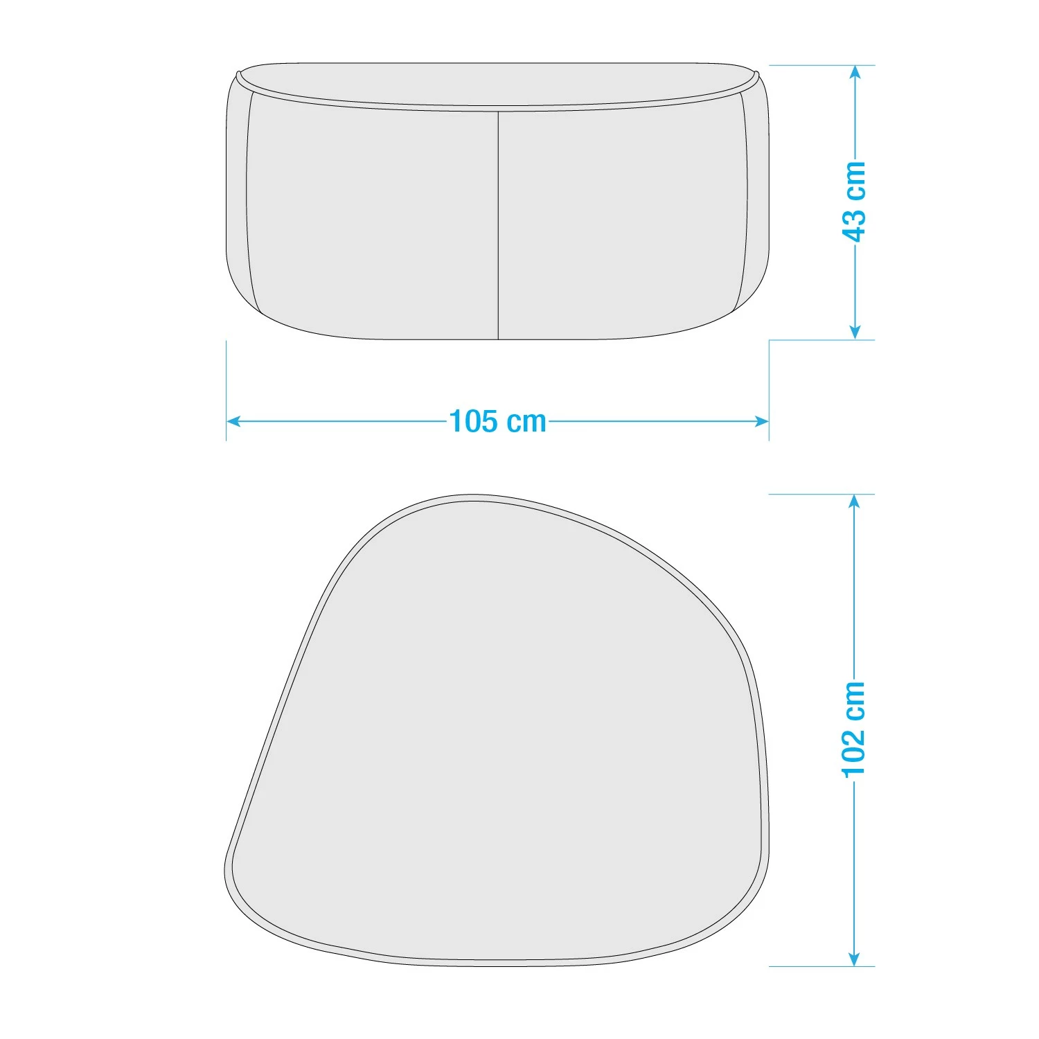 Studio Copenhagen Repose-pieds Vieux Colpo - Microfibre Alana: Beige 9 Studio Copenhagen Repose-pieds Vieux Colpo - Microfibre Alana: Beige – Image 7