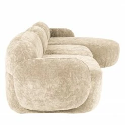 Studio Copenhagen Canapé d’angle Vieux Colpo - Microfibre Alana: Créme - Largeur : 344 cm - Méridienne courte à droite (vue de face) -loftscape Boutique 1000256641 210722 16141300892 DETAILS P000000001000256641