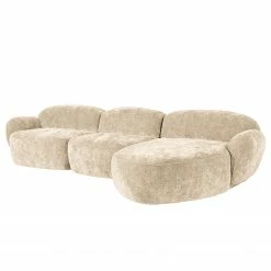 Studio Copenhagen Canapé d’angle Vieux Colpo - Microfibre Alana: Créme - Largeur : 344 cm - Méridienne courte à droite (vue de face) -loftscape Boutique 1000256641 210722 16141300895 DETAILS P000000001000256641