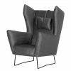 Bizzarto Fauteuil Caleta - Tissu - Velours Onoli: Anthracite 2 Bizzarto Fauteuil Caleta - Tissu - Velours Onoli: Anthracite -loftscape Boutique 1000256766 210427 06030300036 IMAGE P000000001000256766