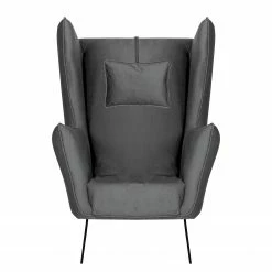 Bizzarto Fauteuil Caleta - Tissu - Velours Onoli: Anthracite -loftscape Boutique 1000256766 210427 09293800340 DETAILS P000000001000256766
