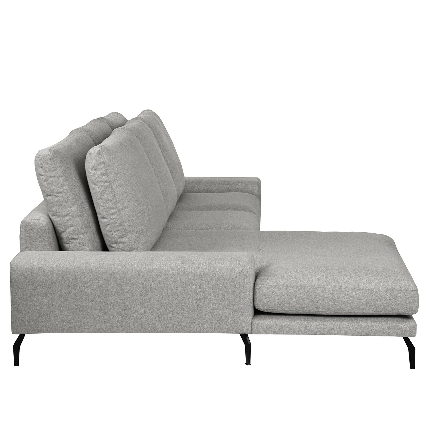 Bizzarto Canapé d’angle Penda II - Tissu - Tissu Sogol: Gris fumé - Méridienne courte à gauche (vue de face) 5 Bizzarto Canapé d’angle Penda II - Tissu - Tissu Sogol: Gris fumé - Méridienne courte à gauche (vue de face) – Image 3