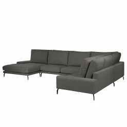 Bizzarto Canapé panoramique Penda - Tissu - Tissu Sogol: Gris foncé - Méridienne courte à gauche (vue de face) -loftscape Boutique 1000256780 210427 09294300478 DETAILS P000000001000256780