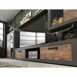 Trendteam Ensemble meubles TV Jazz (4 éléments) - Imitation chêne foncé / Gris foncé 12 Trendteam Ensemble meubles TV Jazz (4 éléments) - Imitation chêne foncé / Gris foncé -loftscape Boutique 1000256959 210409 12314000027 MOOD DETAILS P000000001000256959 mood