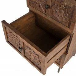 Wolf-Möbel Commode Carving - Acacia massif -loftscape Boutique 1000257008 220520 035 DETAILS P000000001000257008