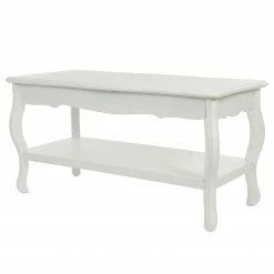Ridgevalley Table basse Larchamp - Sapin massif - Blanc