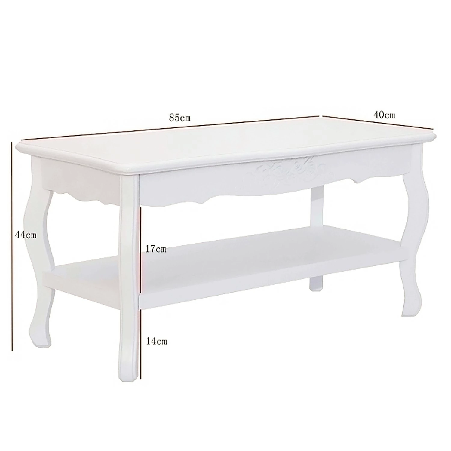 Ridgevalley Table basse Larchamp - Sapin massif - Blanc 15 Ridgevalley Table basse Larchamp - Sapin massif - Blanc – Image 13