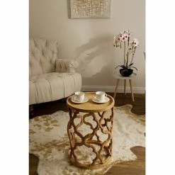 Ridgevalley Bout de canapé La Margineda - Sapin massif / Marron -loftscape Boutique 1000257200 210413 14381800079 MOOD DETAILS P000000001000257200 mood