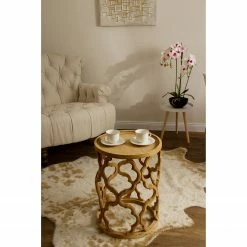 Ridgevalley Bout de canapé La Margineda - Sapin massif / Marron -loftscape Boutique 1000257200 210430 13004300080 MOOD DETAILS P000000001000257200 mood