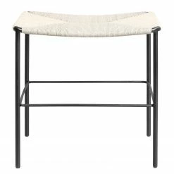 Ars Natura Repose-pieds Bonao - Tissage Loom / Fer - Naturel / Noir -loftscape Boutique 1000257234 211007 15380600059 DETAILS P000000001000257234