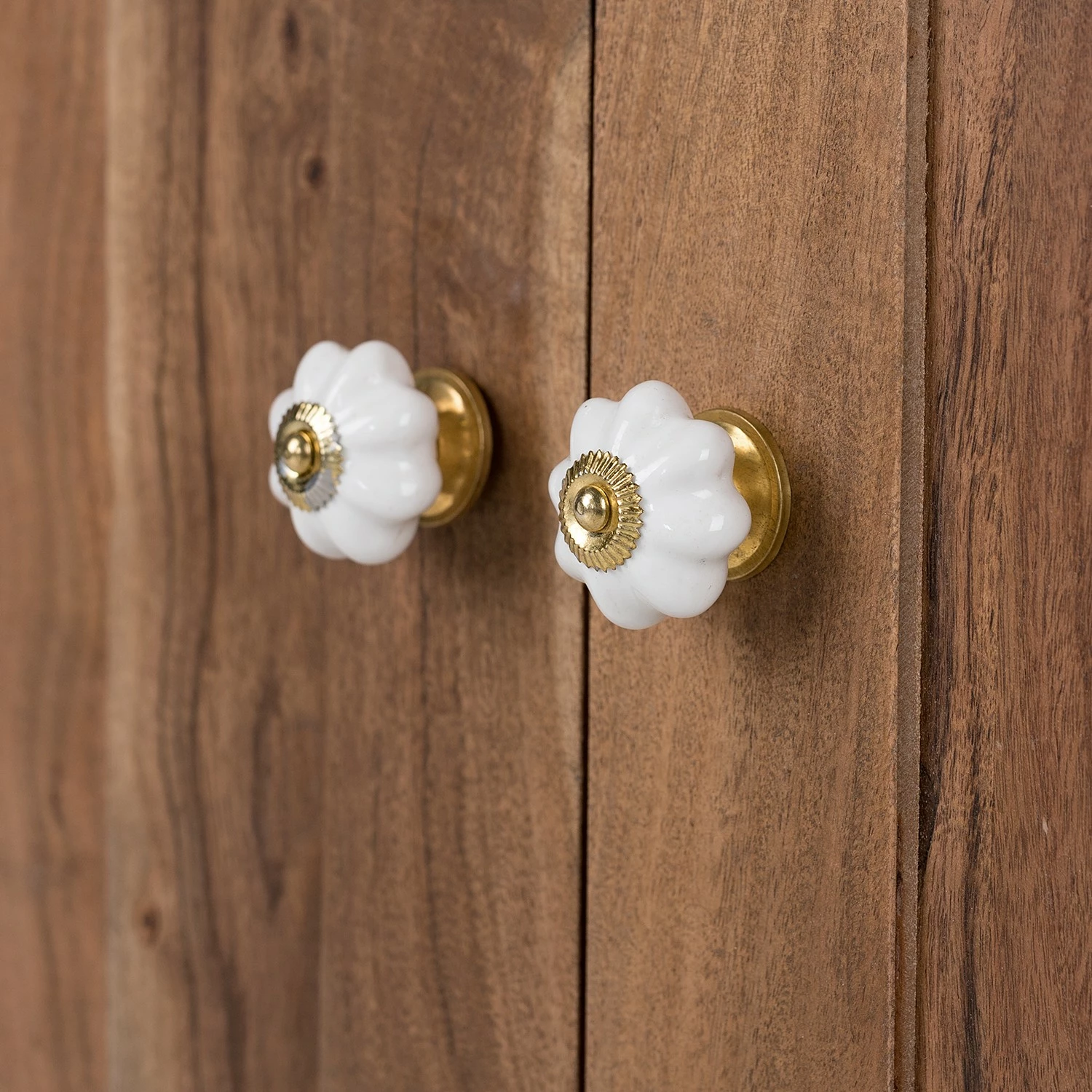 Wolf-Möbel Buffet Maison II - Acacia massif - Acacia couleur pierre / Blanc cassé 10 Wolf-Möbel Buffet Maison II - Acacia massif - Acacia couleur pierre / Blanc cassé – Image 8