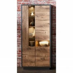 Red Living Vitrine Batey - Imitation chêne de Havel / Graphite -loftscape Boutique 1000257535 210413 13394600002 MOOD DETAILS P000000001000257535 mood