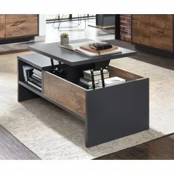 Red Living Table basse Batey - Imitation chêne de Havel / Graphite -loftscape Boutique 1000257550 210413 13403100031 MOOD DETAILS P000000001000257550 mood