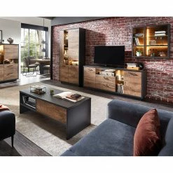 Red Living Table basse Batey - Imitation chêne de Havel / Graphite -loftscape Boutique 1000257550 210413 13403200032 MOOD DETAILS P000000001000257550 mood