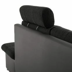 Fredriks Canapé panoramique Puntiro - Imitation cuir / Tissu structuré - Cuir synthétique Lilo / Tissu structuré Satur: Gris foncé / Anthracite -loftscape Boutique 1000257984 210614 18413301561 DETAILS P000000001000257984