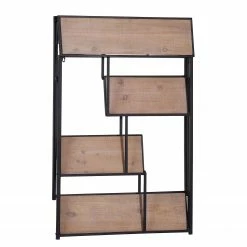 Red Living Étagère murale Cap Cana - Placage en bois véritable / Métal - Araucaria de Chine / Noir 7 Red Living Étagère murale Cap Cana - Placage en bois véritable / Métal - Araucaria de Chine / Noir -loftscape Boutique 1000259761 210421 08204200011 DETAILS P000000001000259761