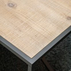 Red Living Table basse Cap Cana - Placage en bois véritable / Métal - Araucaria de Chine / Noir -loftscape Boutique 1000259764 210720 15345600003 DETAILS P000000001000259764