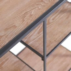 Red Living Étagère Cap Cana I - Placage en bois véritable / Métal - Araucaria de Chine / Noir -loftscape Boutique 1000259772 210421 08211800046 DETAILS P000000001000259772