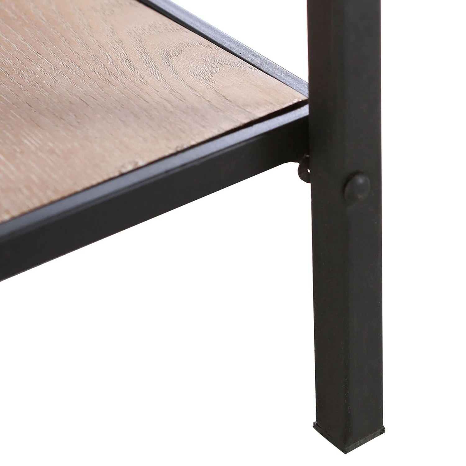 Red Living Étagère Cap Cana II - Placage en bois véritable / Métal - Araucaria de Chine / Noir 5 Red Living Étagère Cap Cana II - Placage en bois véritable / Métal - Araucaria de Chine / Noir – Image 3