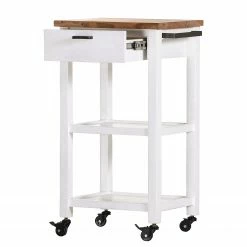 Red Living Desserte Pidula II - Acacia massif / Métal - Acacia blanc / Acacia -loftscape Boutique 1000259775 210601 10150400021 DETAILS P000000001000259775