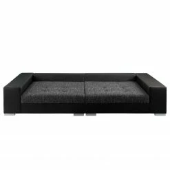 Loftscape Grand canapé Canton I - Imitation cuir / Tissu structuré - Noir / Gris -loftscape Boutique 1000259787 210426 10174000019 DETAILS P000000001000259787